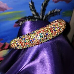 $28,4.99🌸 Hand-Crafted Multi-Colored Crystal Rhinestone Headband 🎁